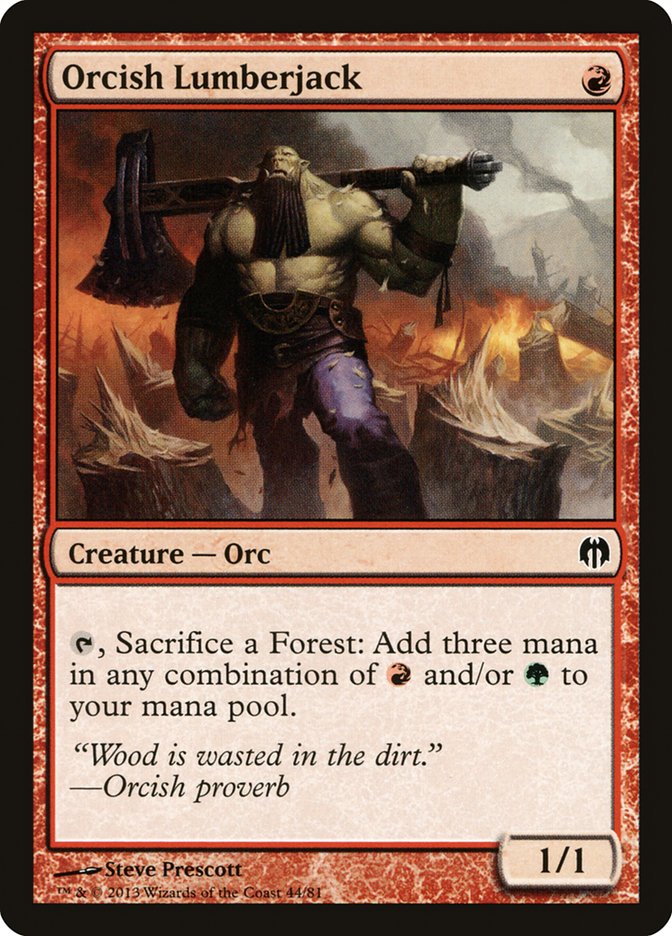 Orcish Lumberjack [Duel Decks: Heroes vs. Monsters] | Sanctuary Gaming