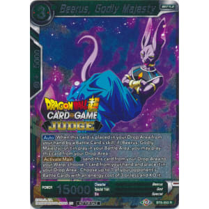 Beerus, Godly Majesty (BT8-053) [Judge Promotion Cards] | Sanctuary Gaming