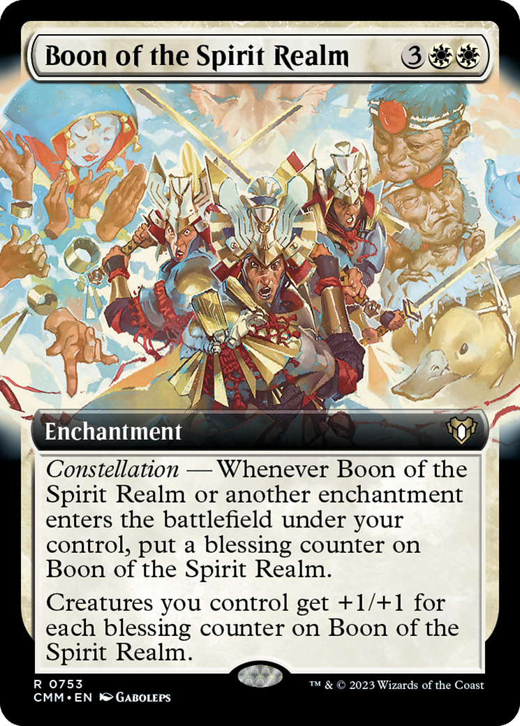 Boon of the Spirit Realm (Extended Art) [Commander Masters] | Sanctuary Gaming