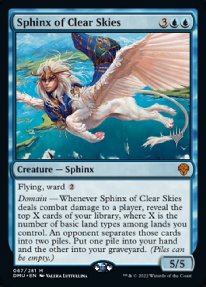 Sphinx of Clear Skies (Promo Pack) [Dominaria United Promos] | Sanctuary Gaming