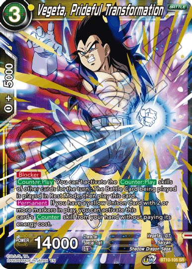 Vegeta, Prideful Transformation (Event Pack 08) (BT10-105) [Tournament Promotion Cards] | Sanctuary Gaming