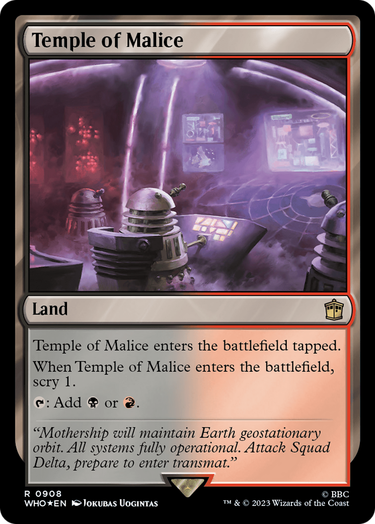Temple of Malice (Surge Foil) [Doctor Who] | Sanctuary Gaming