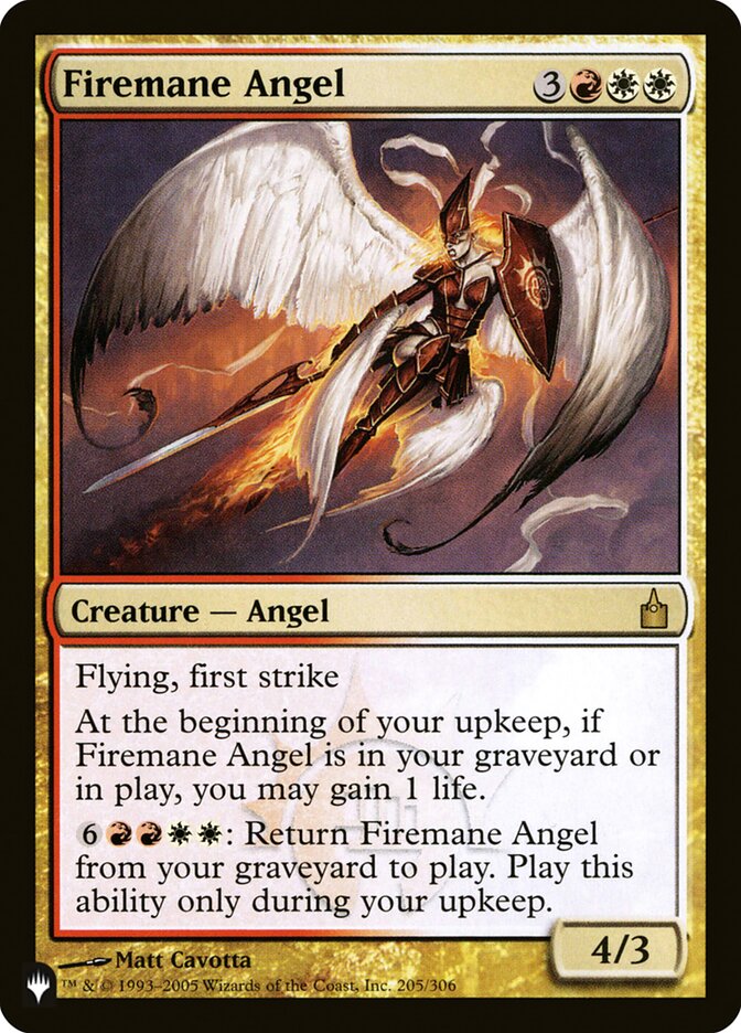 Firemane Angel [The List] | Sanctuary Gaming