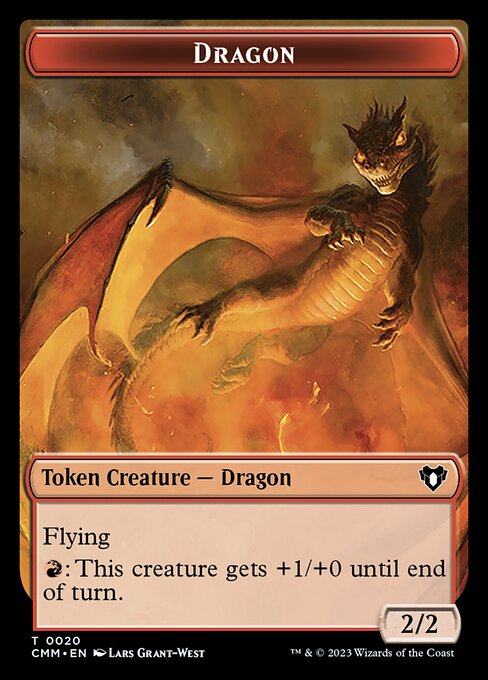 Soldier // Dragon (0020) Double-Sided Token [Commander Masters Tokens] | Sanctuary Gaming