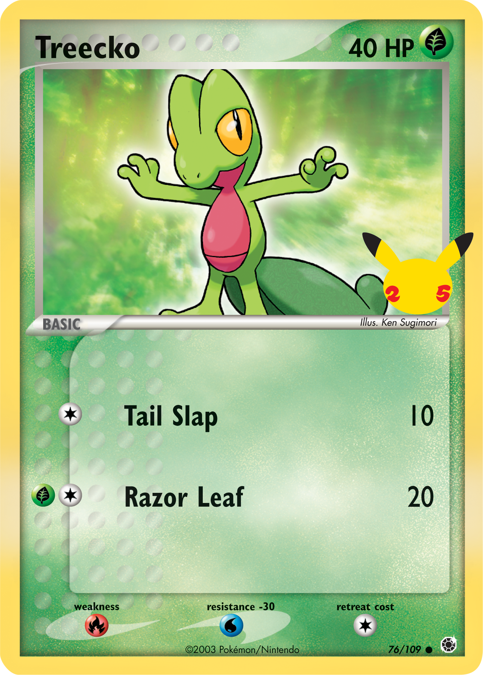 Treecko (76/109) (Jumbo Card) [First Partner Pack] | Sanctuary Gaming