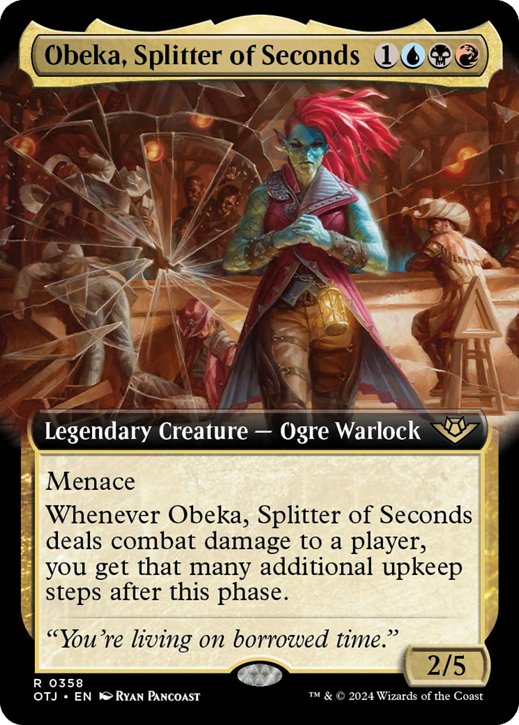 Obeka, Splitter of Seconds (Extended Art) [Outlaws of Thunder Junction] | Sanctuary Gaming
