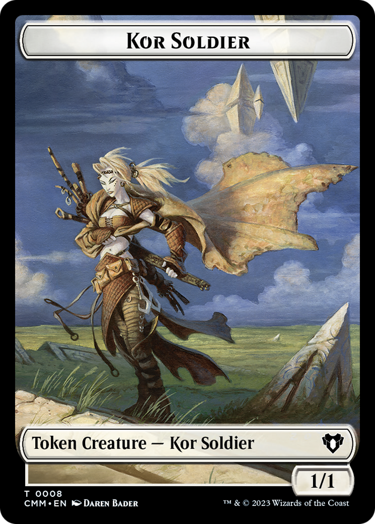 Zombie (0019) // Kor Soldier Double-Sided Token [Commander Masters Tokens] | Sanctuary Gaming