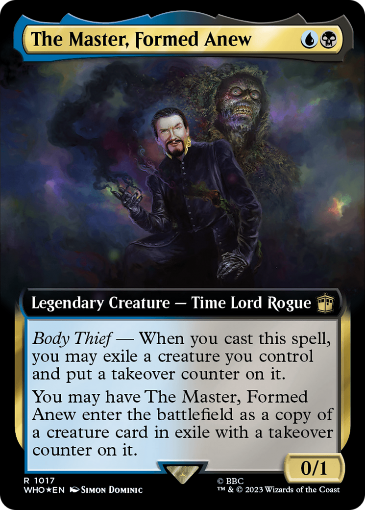 The Master, Formed Anew (Extended Art) (Surge Foil) [Doctor Who] | Sanctuary Gaming