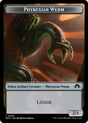 Servo // Phyrexian Wurm (0018) Double-Sided Token [Modern Horizons 3 Tokens] | Sanctuary Gaming