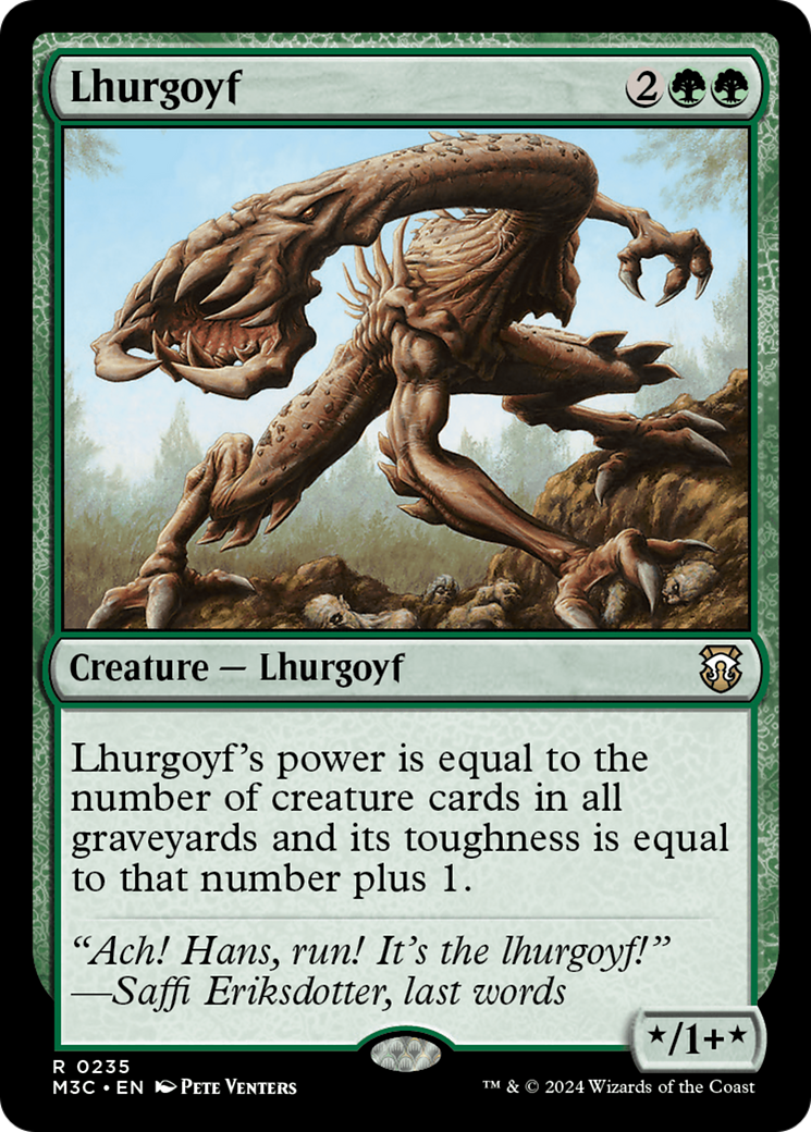 Lhurgoyf (Ripple Foil) [Modern Horizons 3 Commander] | Sanctuary Gaming