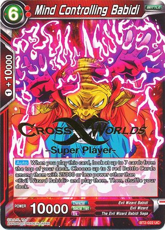 Mind Controlling Babidi (Super Player Stamped) (BT2-022) [Tournament Promotion Cards] | Sanctuary Gaming