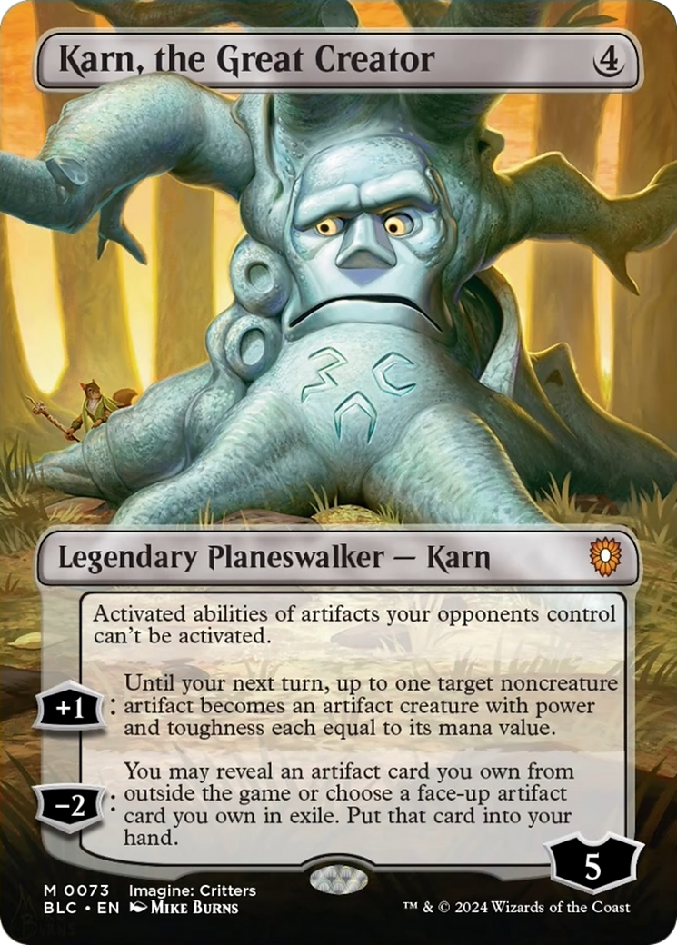 Karn, the Great Creator (Borderless) [Bloomburrow Commander] | Sanctuary Gaming