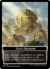 Hamster // City's Blessing Double-Sided Token [Bloomburrow Commander Tokens] | Sanctuary Gaming