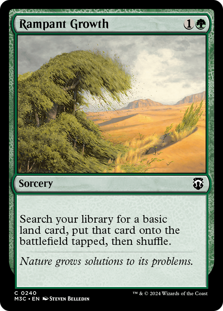 Rampant Growth (Ripple Foil) [Modern Horizons 3 Commander] | Sanctuary Gaming