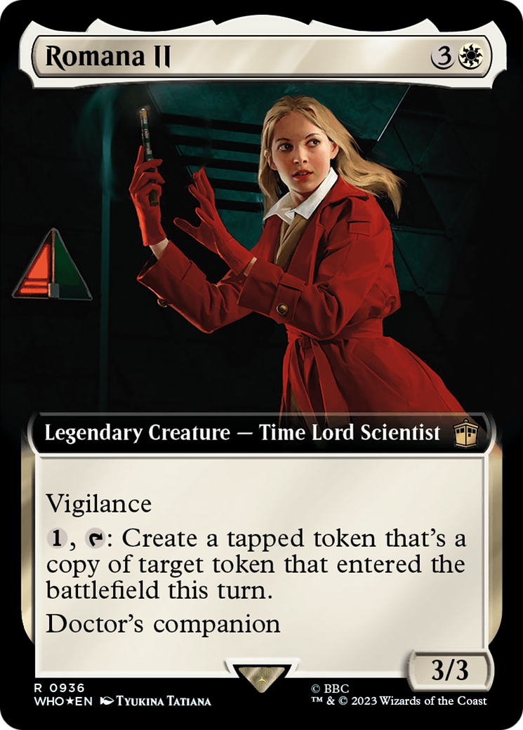 Romana II (Extended Art) (Surge Foil) [Doctor Who] | Sanctuary Gaming