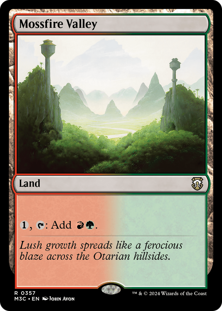 Mossfire Valley (Ripple Foil) [Modern Horizons 3 Commander] | Sanctuary Gaming