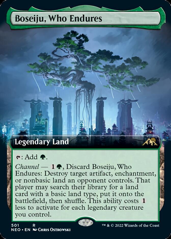 Boseiju, Who Endures (Extended Art) [Kamigawa: Neon Dynasty] | Sanctuary Gaming