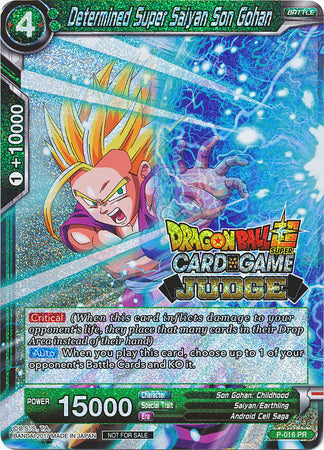 Determined Super Saiyan Son Gohan (P-016) [Judge Promotion Cards] | Sanctuary Gaming