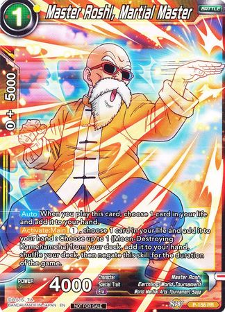Master Roshi, Martial Master (Power Booster: World Martial Arts Tournament) (P-158) [Promotion Cards] | Sanctuary Gaming