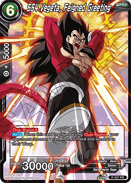 SS4 Vegeta, Feigned Greeting (P-307) [Tournament Promotion Cards] | Sanctuary Gaming