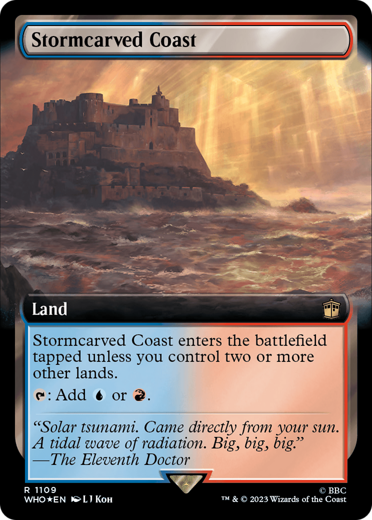 Stormcarved Coast (Extended Art) (Surge Foil) [Doctor Who] | Sanctuary Gaming