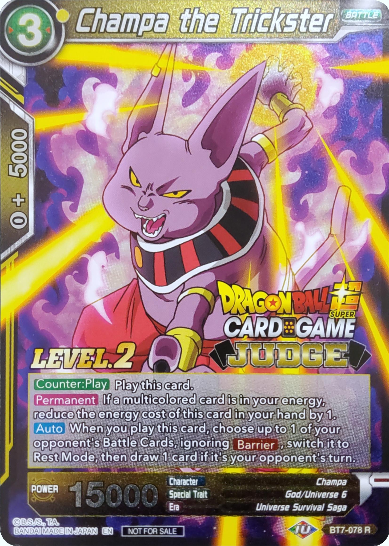 Champa the Trickster (Level 2) (BT7-078) [Judge Promotion Cards] | Sanctuary Gaming