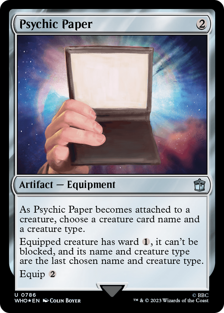 Psychic Paper (Surge Foil) [Doctor Who] | Sanctuary Gaming