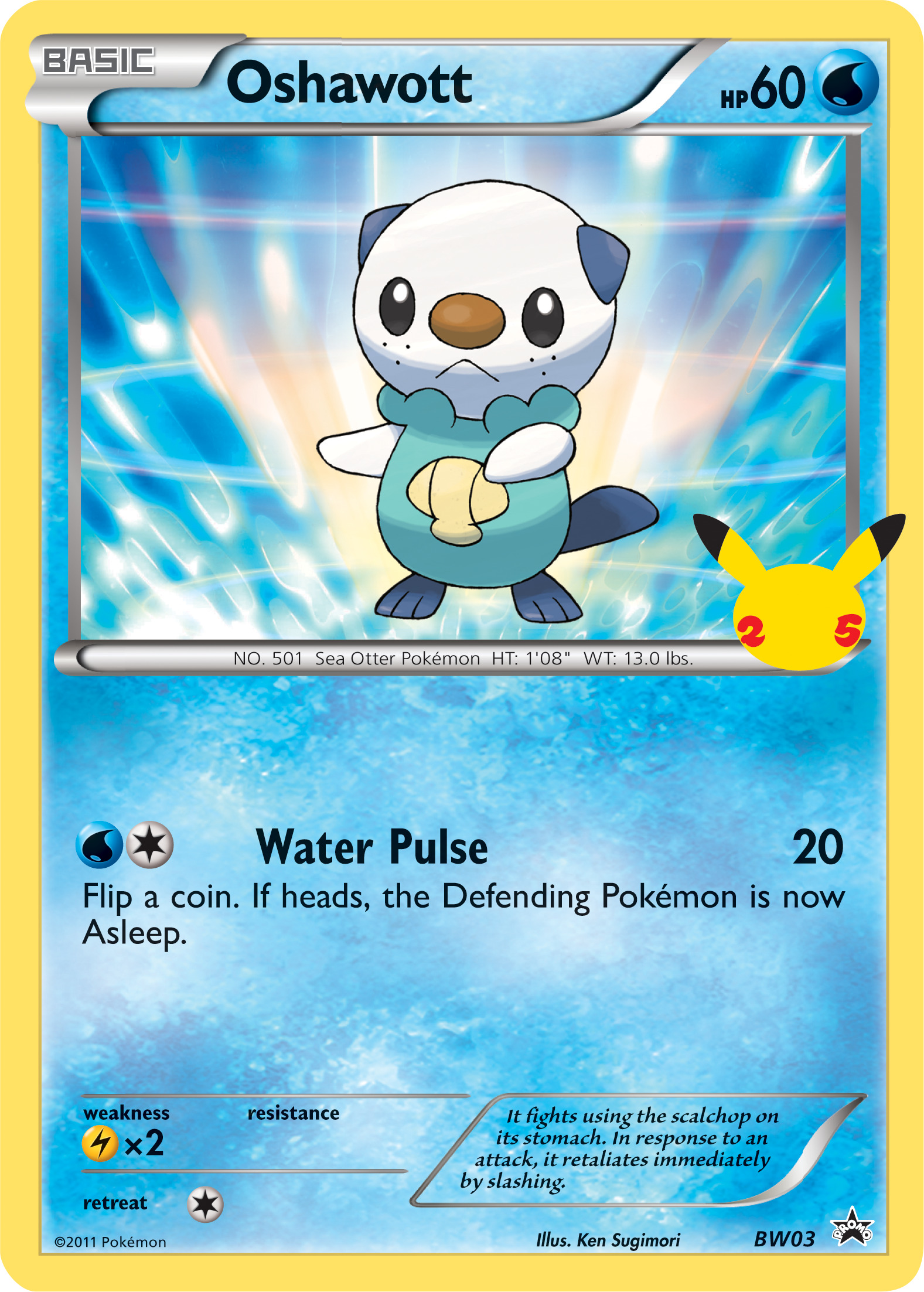 Oshawott (BW03) (Jumbo Card) [First Partner Pack] | Sanctuary Gaming