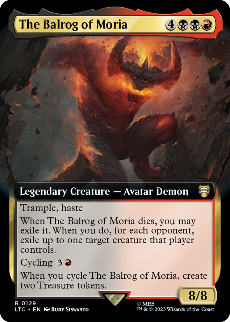 The Balrog of Moria (Extended Art) [The Lord of the Rings: Tales of Middle-Earth Commander] | Sanctuary Gaming