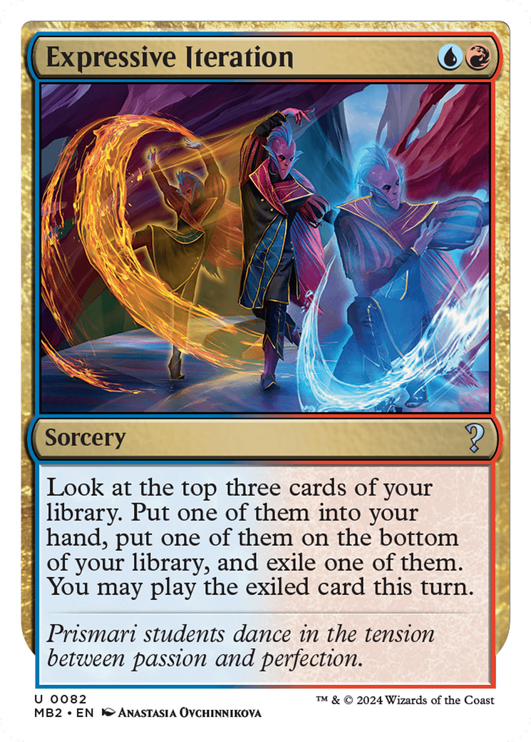 Expressive Iteration (White Border) [Mystery Booster 2] | Sanctuary Gaming