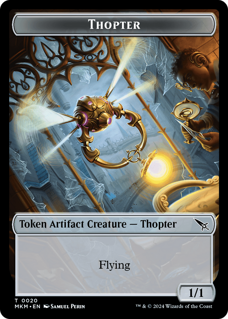 Thopter (0020) // Plant Double-Sided Token [Murders at Karlov Manor Tokens] | Sanctuary Gaming