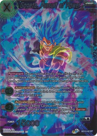 Gogeta, Pursuit of Power (Starter Deck Exclusive) (SD12-02) [Rise of the Unison Warrior] | Sanctuary Gaming