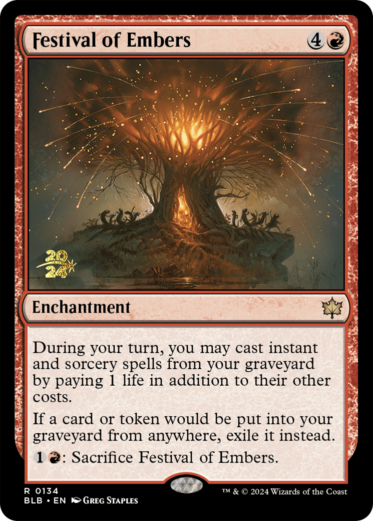 Festival of Embers [Bloomburrow Prerelease Promos] | Sanctuary Gaming