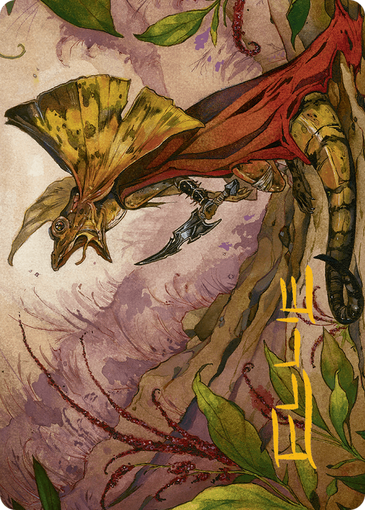 Hired Claw Art Card (Gold-Stamped Signature) [Bloomburrow Art Series] | Sanctuary Gaming