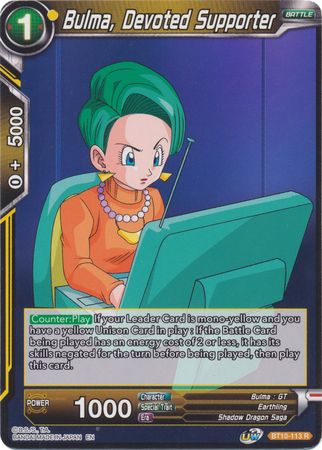 Bulma, Devoted Supporter (BT10-113) [Rise of the Unison Warrior 2nd Edition] | Sanctuary Gaming