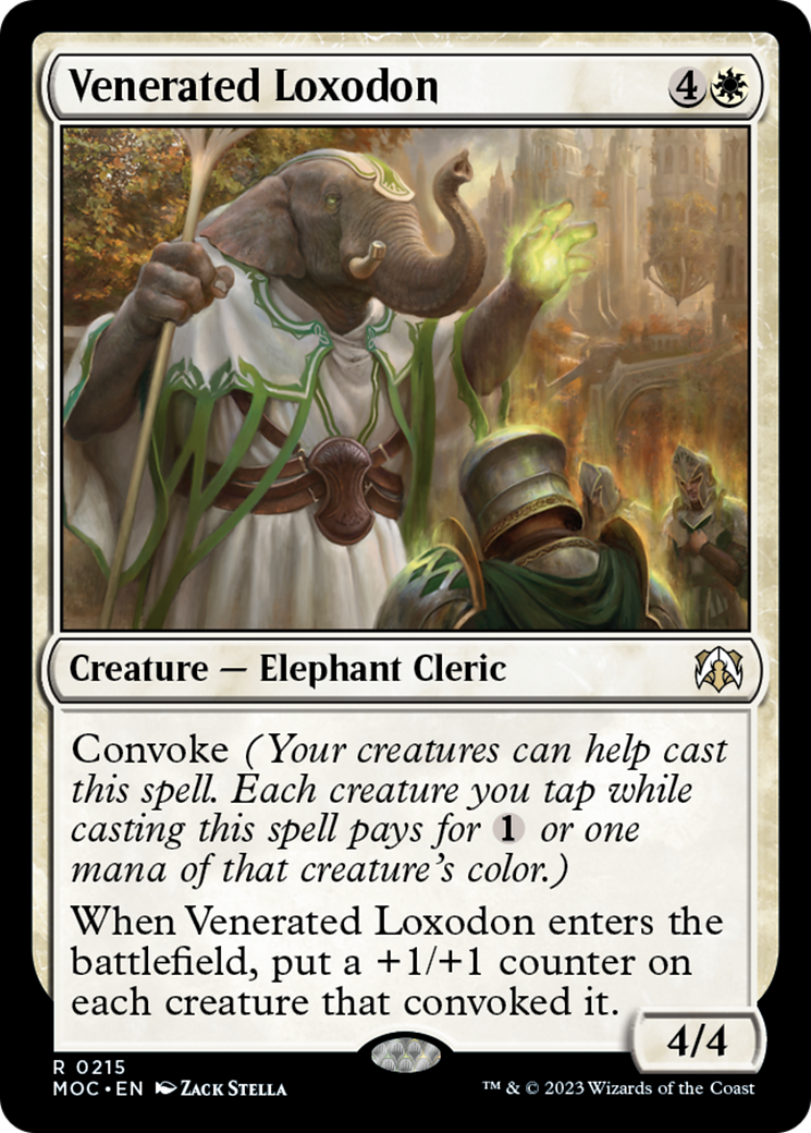 Venerated Loxodon [March of the Machine Commander] | Sanctuary Gaming