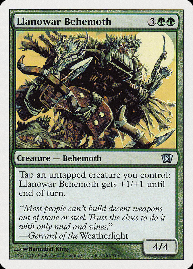 Llanowar Behemoth (8th Edition) [Oversize Cards] | Sanctuary Gaming