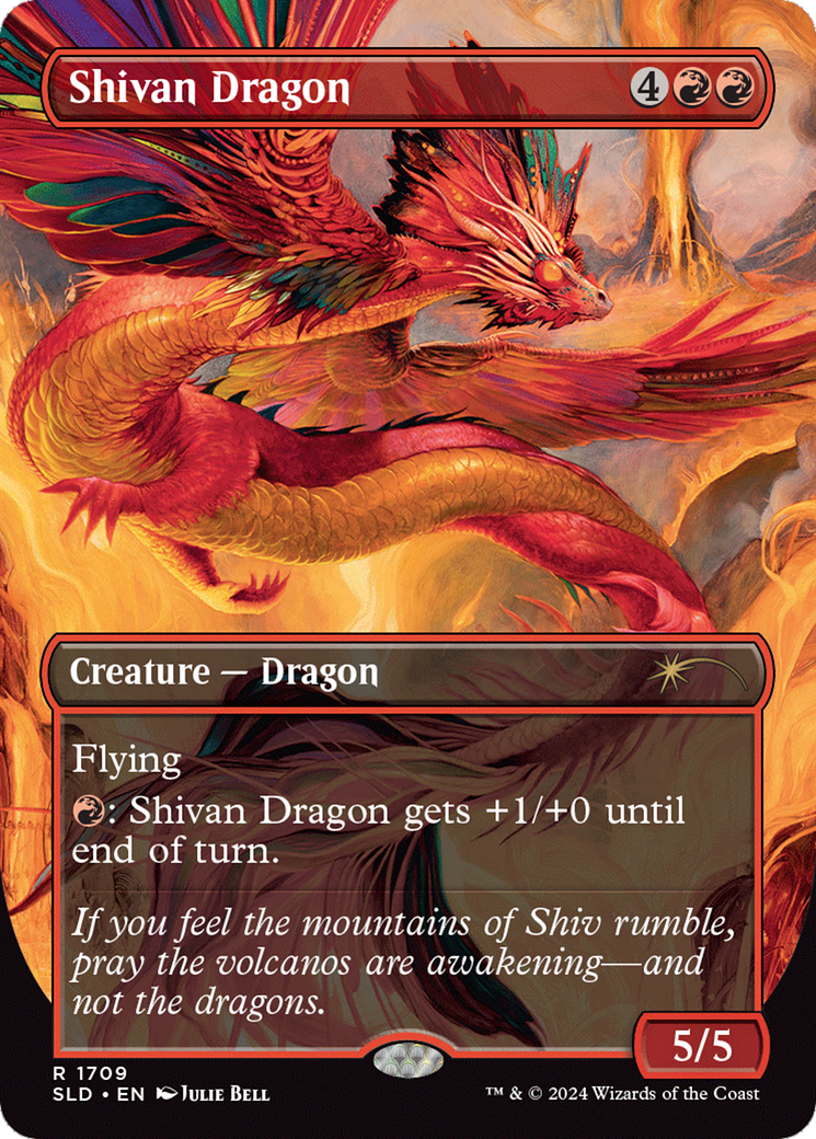 Shivan Dragon (Rainbow Foil) [Secret Lair Drop Series] | Sanctuary Gaming