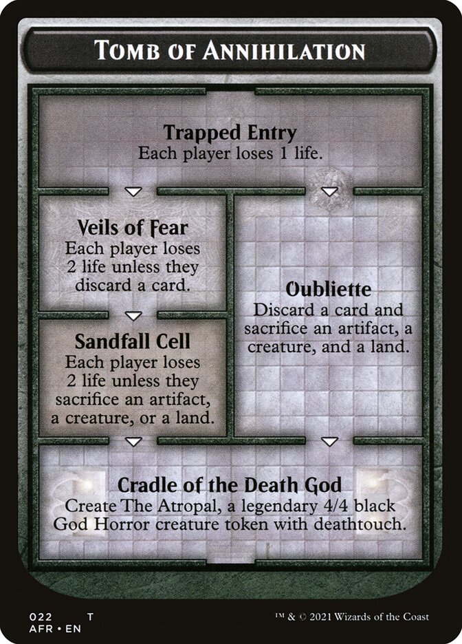 Tomb of Annihilation Token (Oversized) [Oversize Cards] | Sanctuary Gaming