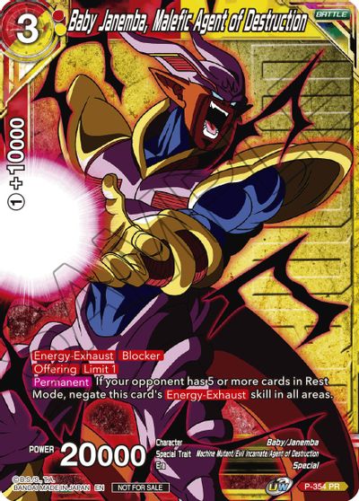 Baby Janemba, Malefic Agent of Destruction (Winner Stamped) (P-354) [Tournament Promotion Cards] | Sanctuary Gaming