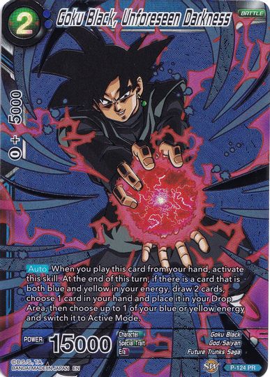 Goku Black, Unforeseen Darkness (Collector's Selection Vol. 1) (P-124) [Promotion Cards] | Sanctuary Gaming