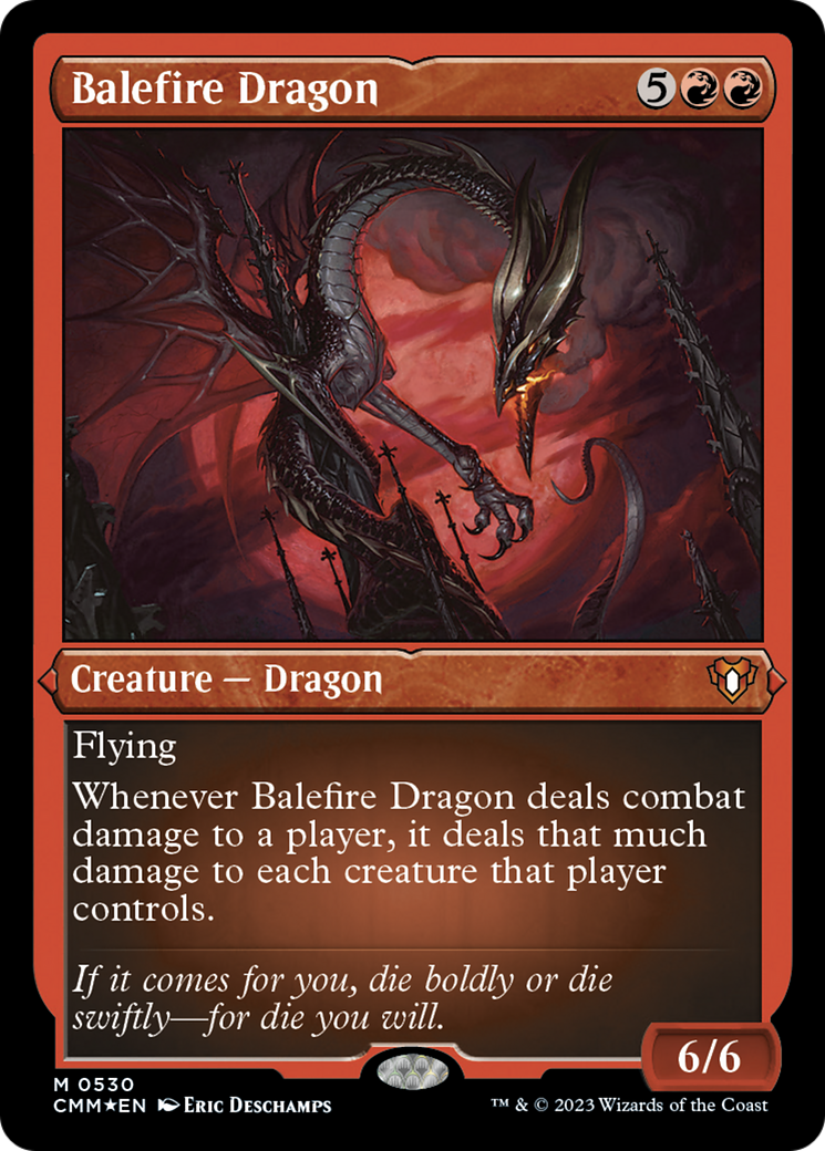 Balefire Dragon (Foil Etched) [Commander Masters] | Sanctuary Gaming