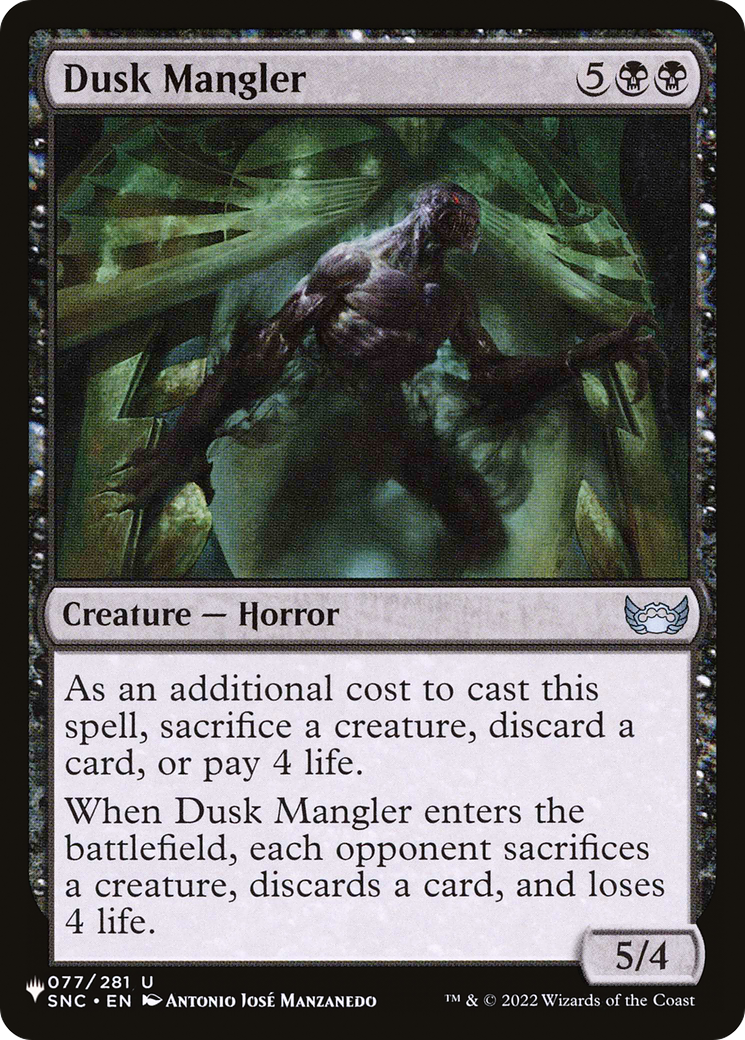 Dusk Mangler [The List Reprints] | Sanctuary Gaming