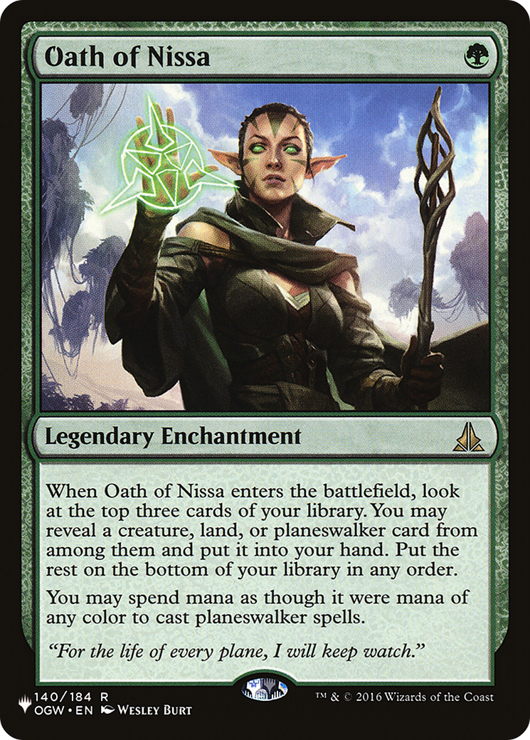 Oath of Nissa [The List Reprints] | Sanctuary Gaming