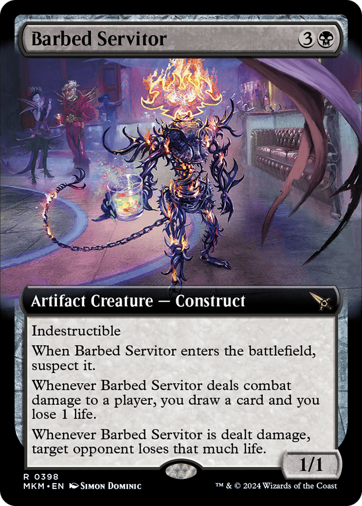 Barbed Servitor (Extended Art) [Murders at Karlov Manor] | Sanctuary Gaming