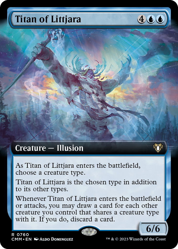 Titan of Littjara (Extended Art) [Commander Masters] | Sanctuary Gaming