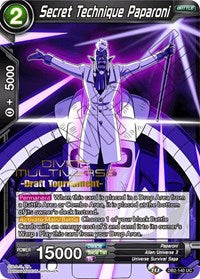 Secret Technique Paparoni (Divine Multiverse Draft Tournament) (DB2-140) [Tournament Promotion Cards] | Sanctuary Gaming