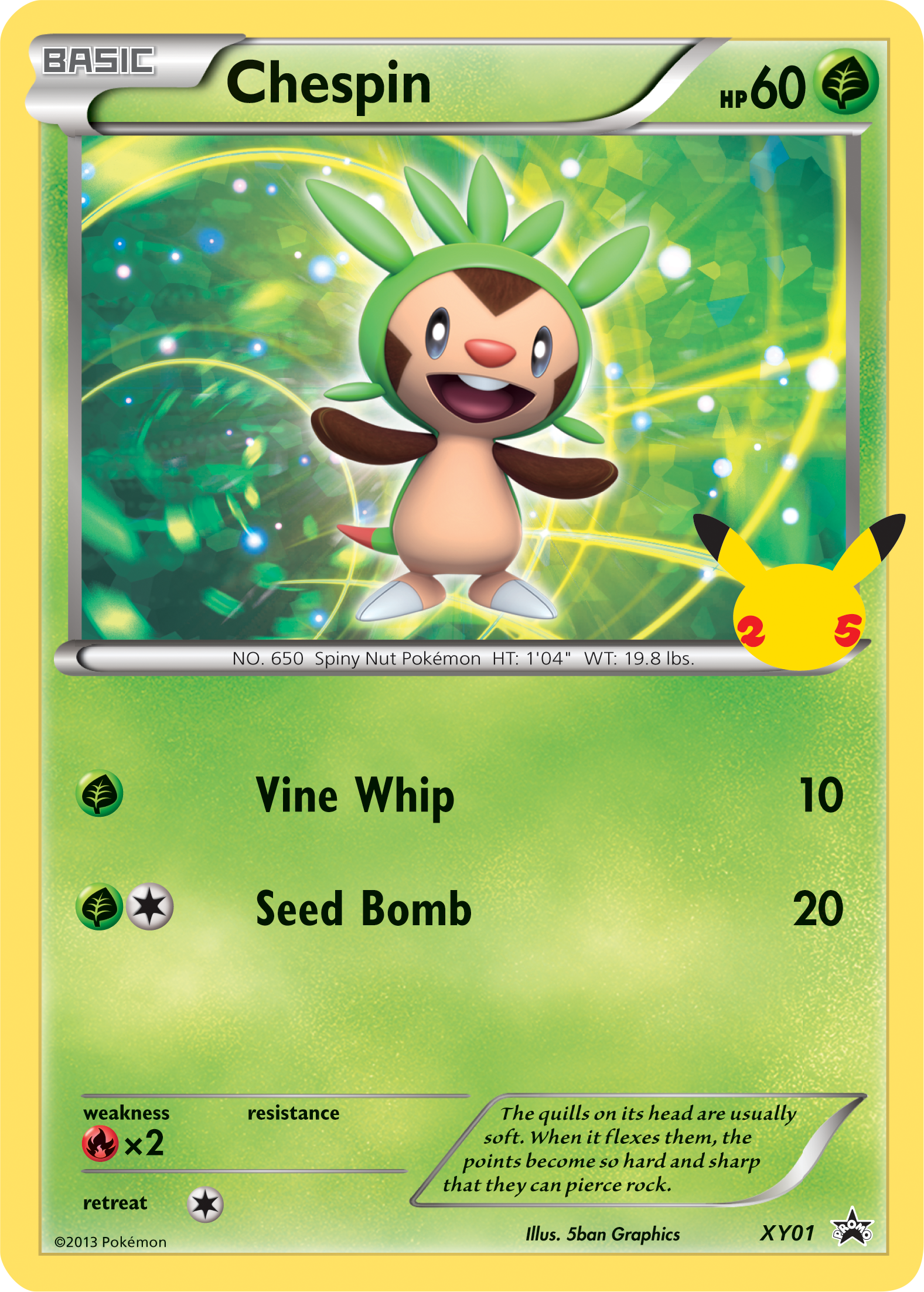 Chespin (XY01) (Jumbo Card) [First Partner Pack] | Sanctuary Gaming