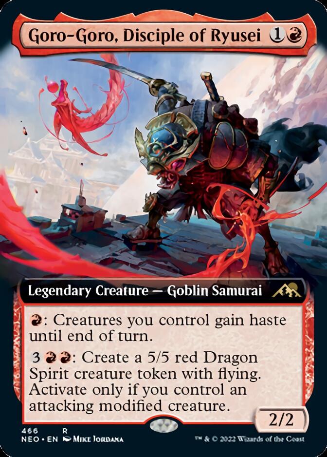 Goro-Goro, Disciple of Ryusei (Extended Art) [Kamigawa: Neon Dynasty] | Sanctuary Gaming