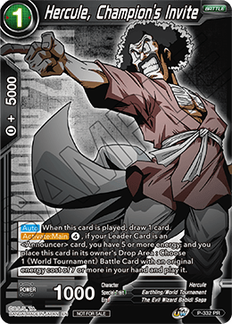 Hercule, Champion's Invite (P-332) [Tournament Promotion Cards] | Sanctuary Gaming